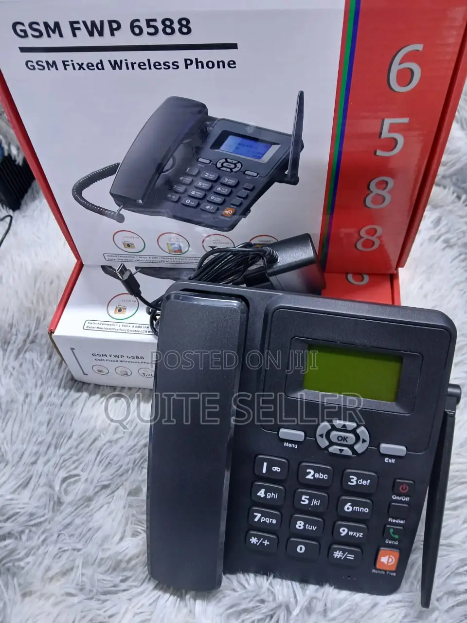 Home Fixed Wireless Table Deskphone Dual Sim Landline Phone