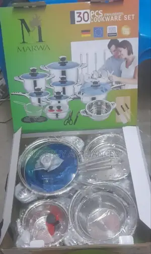 Marwa Germany 30 PCS Marwa Stainless Steel Cookware Set