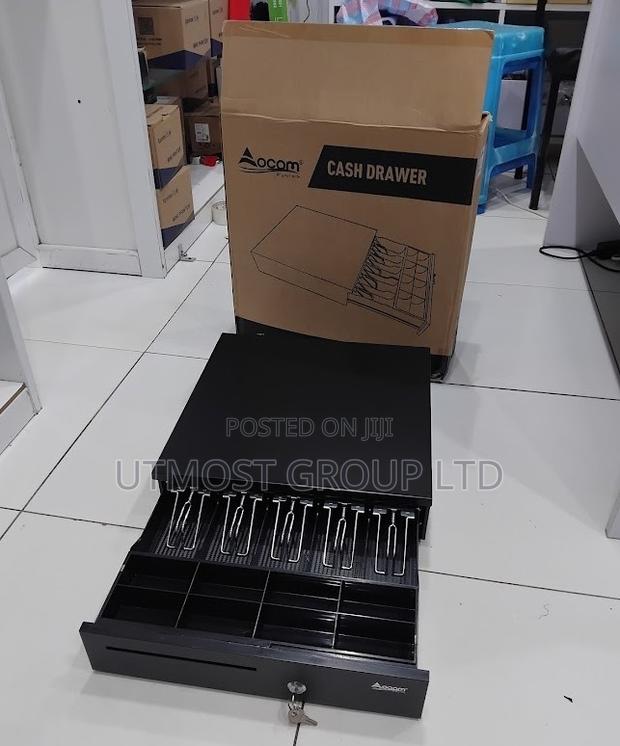 5 Slot Pos Steel Automatic Cash Drawer Slots + Coin Tray