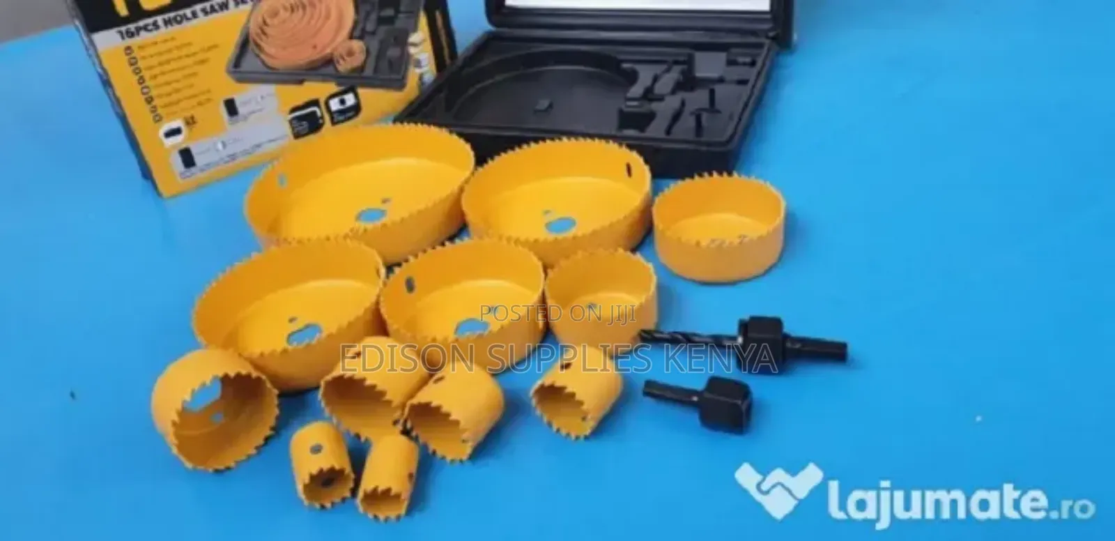 Tolsen Hole Saw Set 16pcs Drill Plywood Drywall Wood Plastic