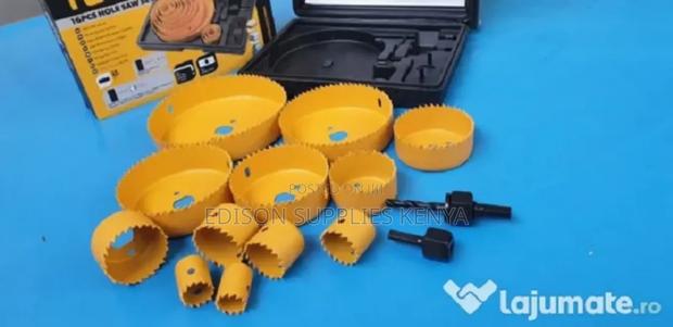 Tolsen Hole Saw Set 16pcs Drill Plywood Drywall Wood Plastic - thumbnail 9