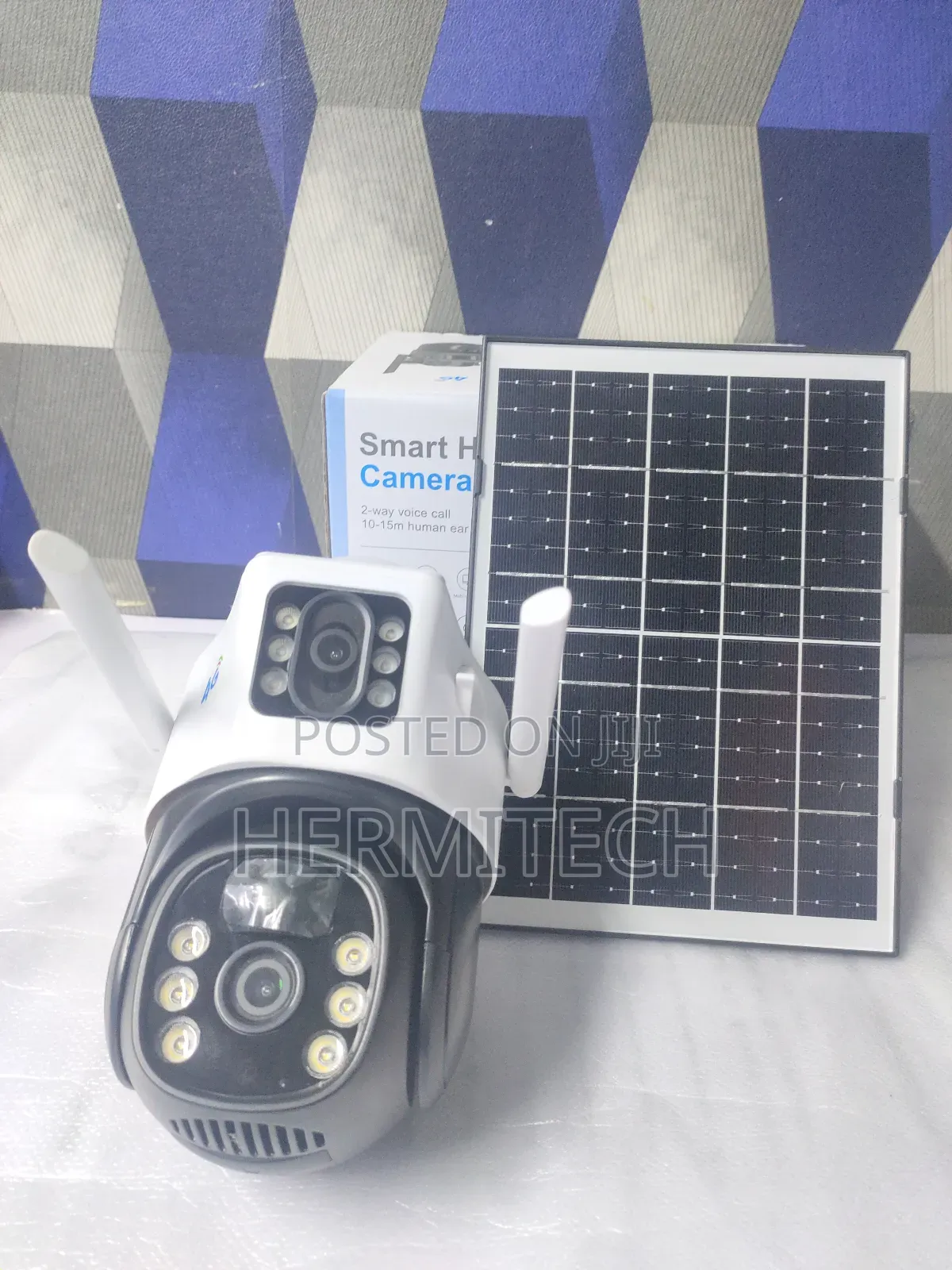 V380 Dual Lense Solar PTZ CCTV Surveillance Cameras Outdoor
