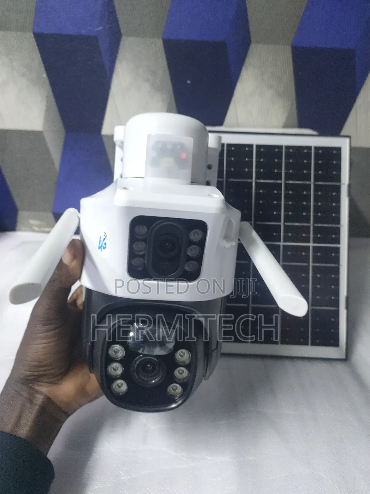 V380 Dual Lense Solar PTZ CCTV Surveillance Cameras Outdoor