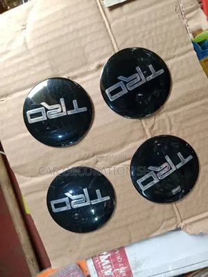 4pcs TRD Unietsal Stick on Rim Centre Cap Logo Stickers