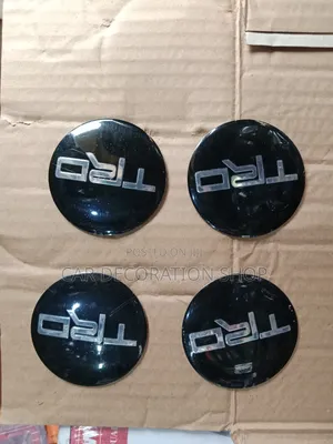 4pcs TRD Unietsal Stick on Rim Centre Cap Logo Stickers