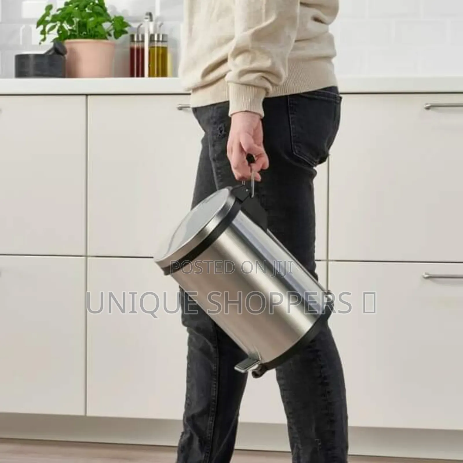 Stainless Steel Pedal Dustbin With Plastic Inner Bucket*