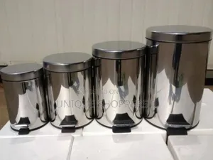 Stainless Steel Pedal Dustbin With Plastic Inner Bucket*