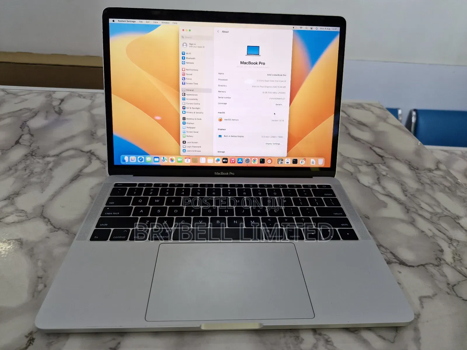 Laptop Apple MacBook Pro 2017 8GB Intel Core I5 SSD 256GB