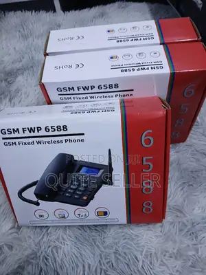 Latest6588 GSM Fixed Cordless Telephone With 2 Sim Card Slot