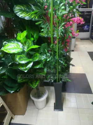 Bamboo 1.6m in Wooden Vase