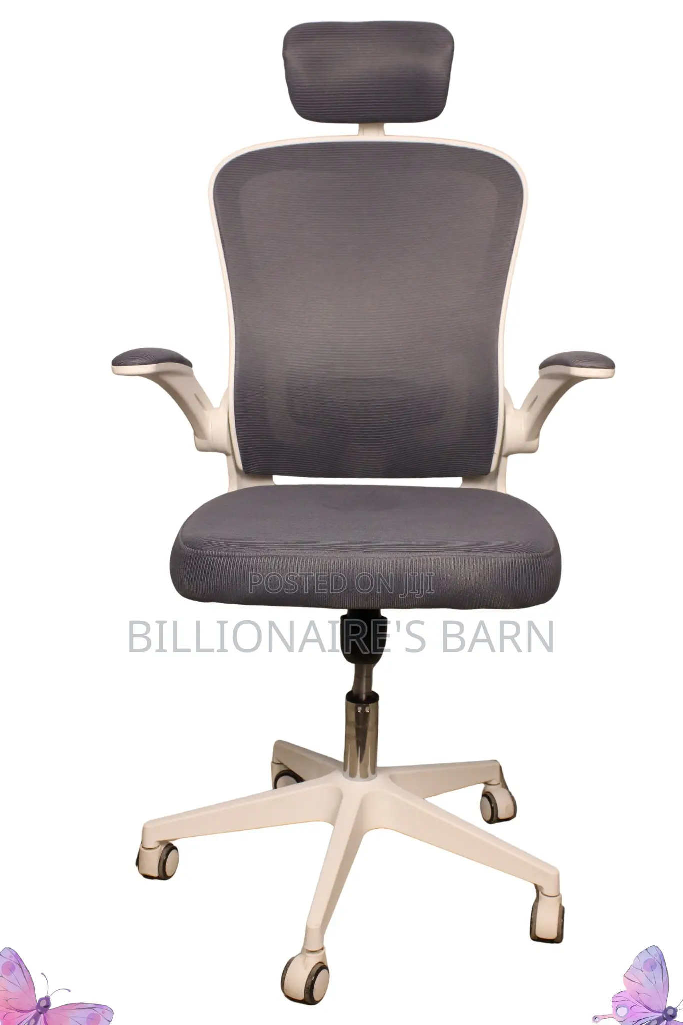 Office Chairs: White Study Mesh Office Chair
