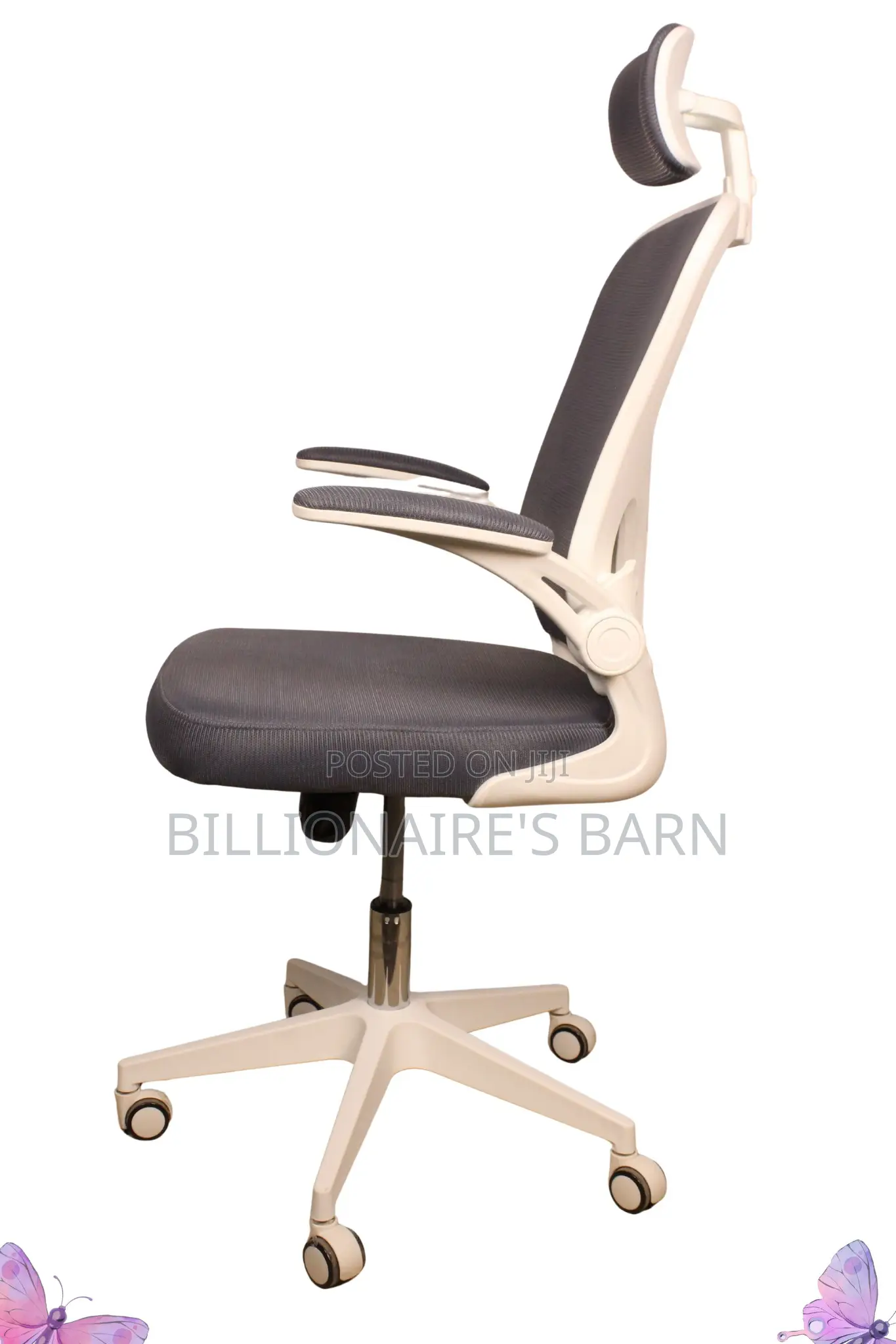 Office Chairs: White Study Mesh Office Chair