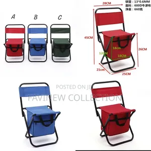 Kids Foldable Camping Chair With Storage Pouch