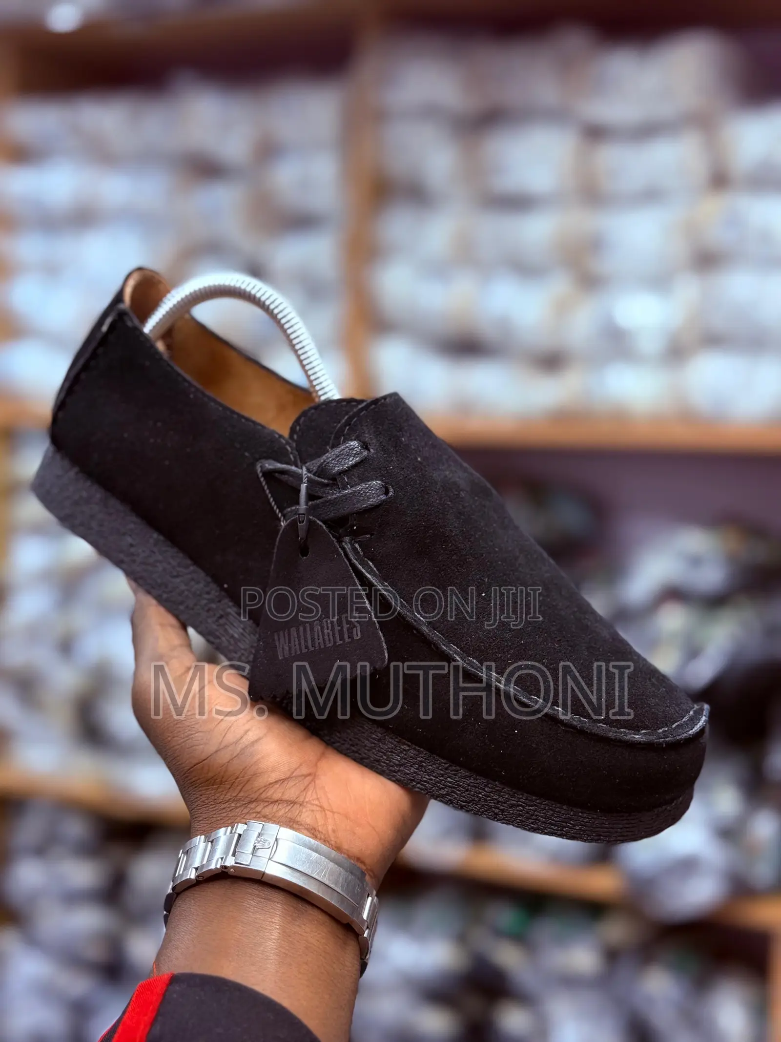 Black Suede Side Laces Clark’S Size 40-45
