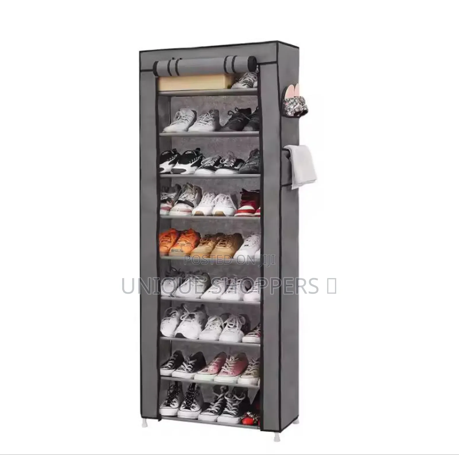 *10 Tiers Non-Woven Fabric Shoe Rack Organizer . Available