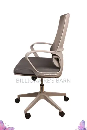 Chair; Gray Adjustable Swivel Office Chair Mesh Jgf4