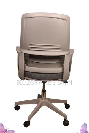 Chair; Gray Adjustable Swivel Office Chair Mesh Jgf4