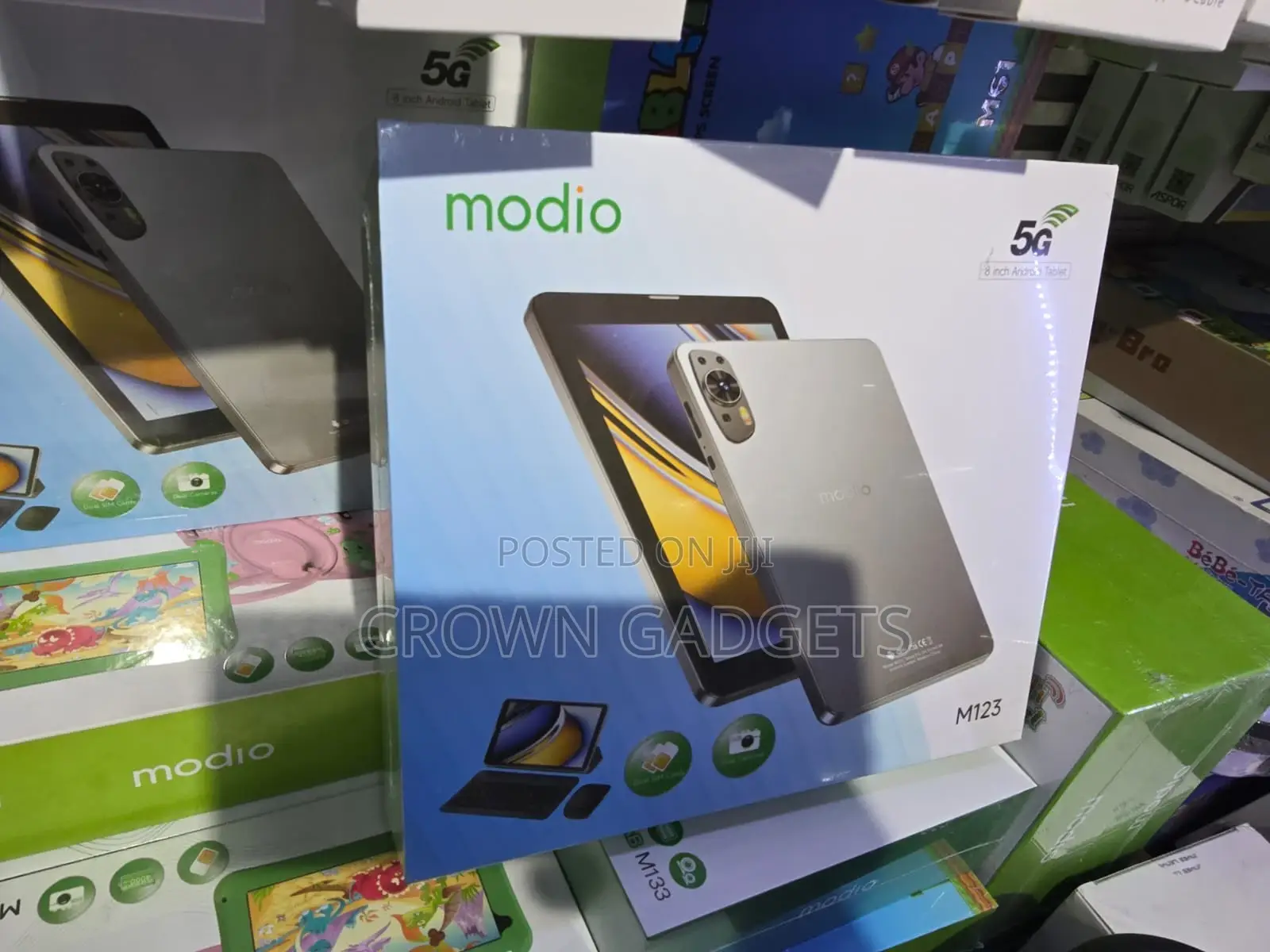 Modio M123 Tablet With 5g, 13mp Camera + Keyboard