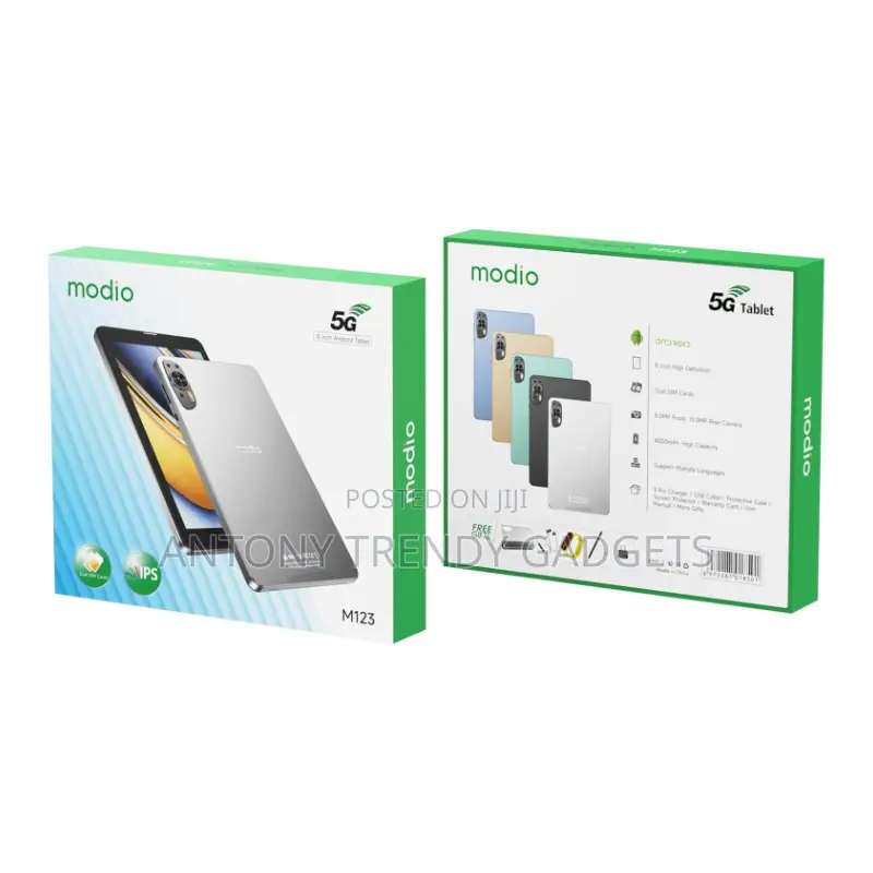 Modio M123 5g Tablet With 8gb Ram + Keyboard