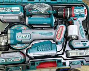Total Combo Toolkit Angle Grinder And Cordless  Drill