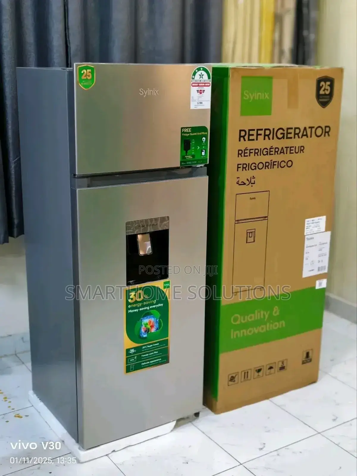Syinix 210l Fridge: Large Freezer, Fresh Food Storage