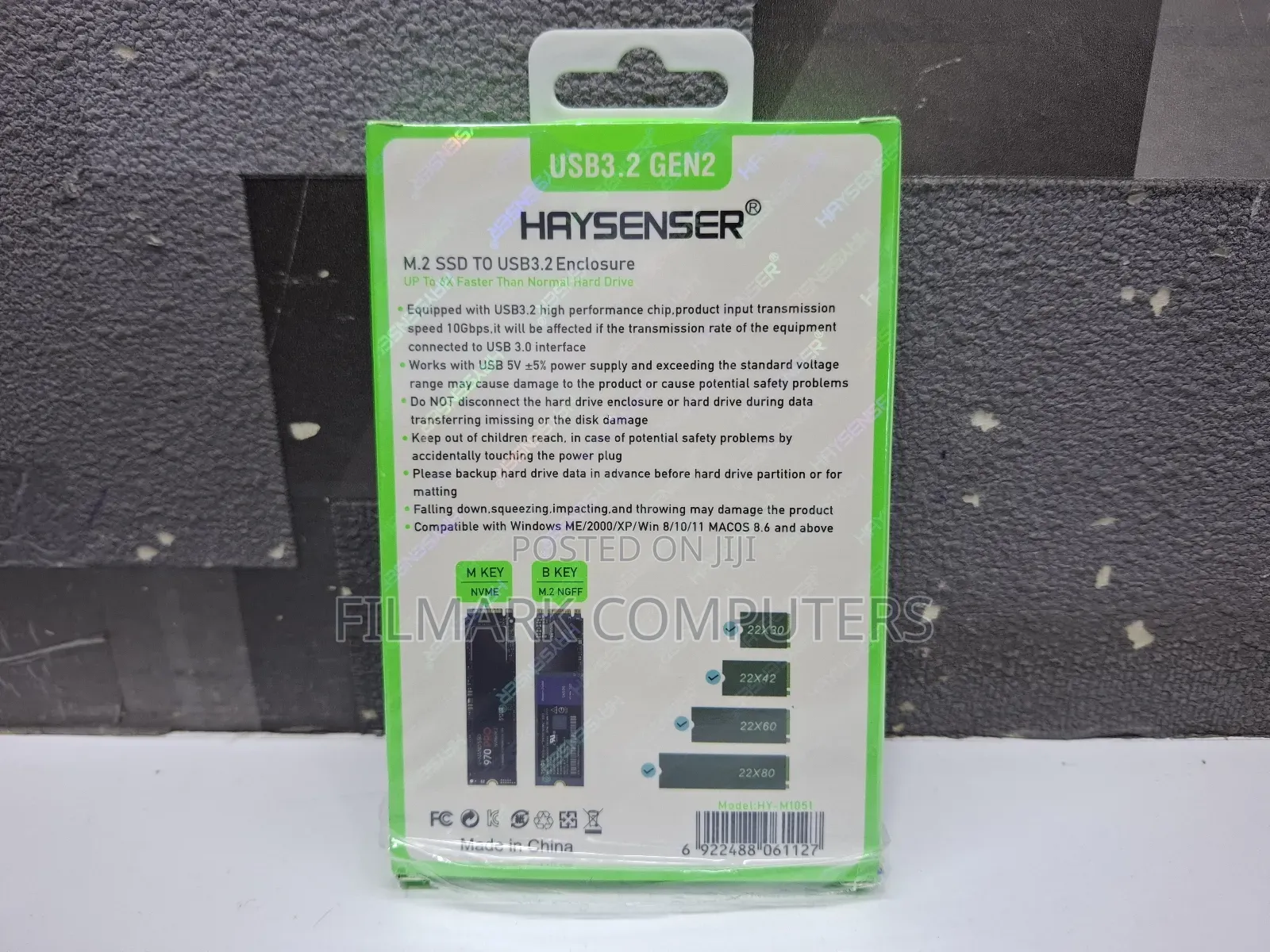 Haysenser M2 Ssd To Usb 3.0 Enclosure Nvme And Ngff 2 In 1