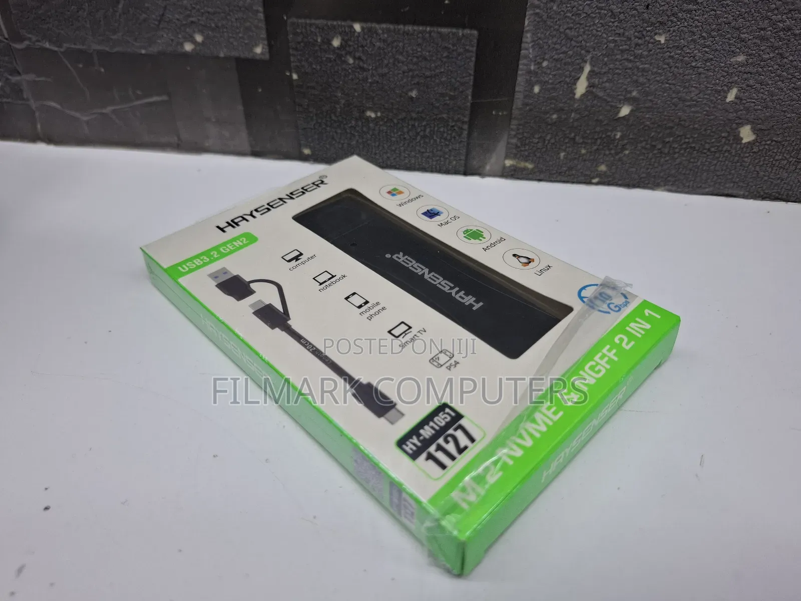 Haysenser M2 Ssd To Usb 3.0 Enclosure Nvme And Ngff 2 In 1