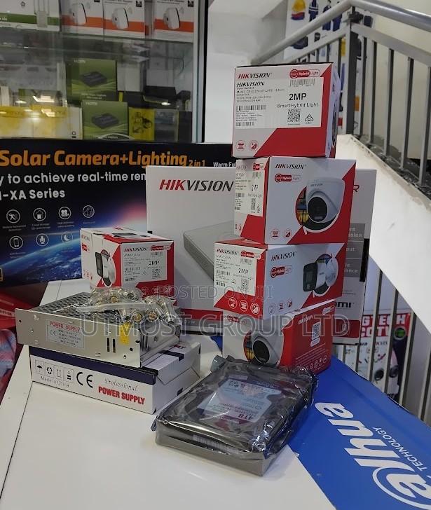 Smart Hikvision 4channel Full Hd CCTV Cameras Kit