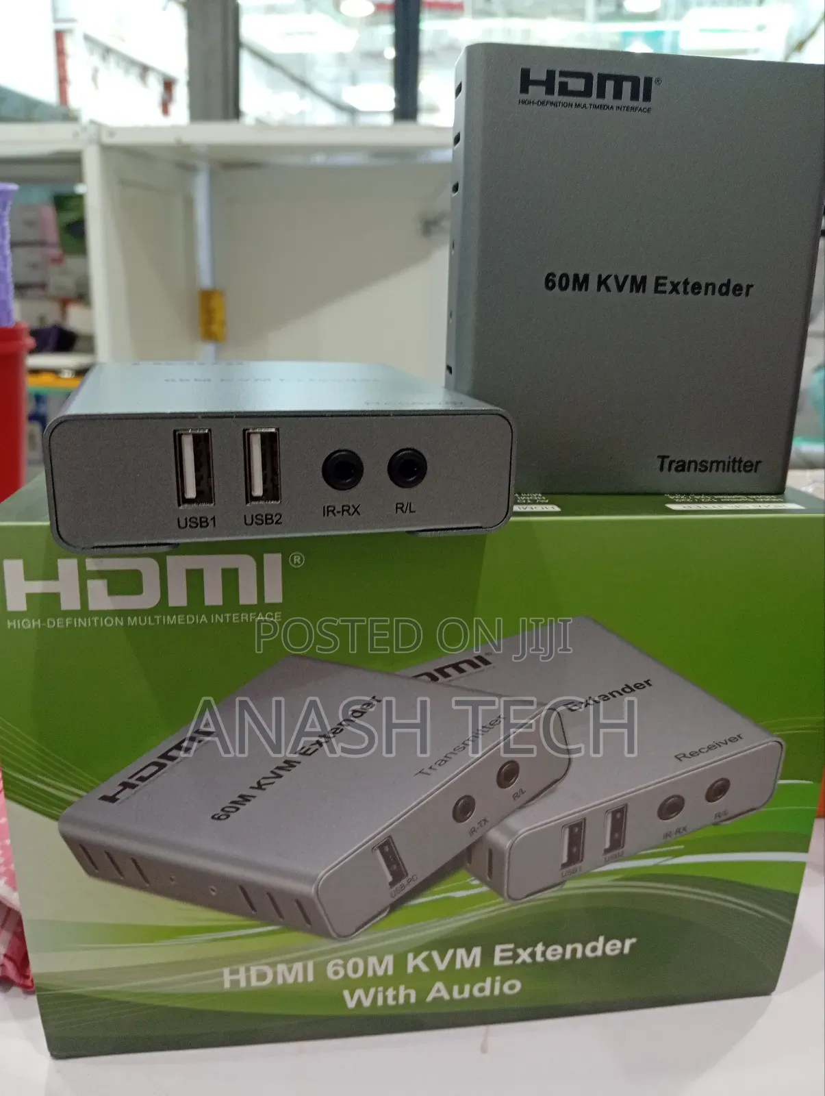 60m Hdmi KVM Extender With Hd Support and Usb Connectivity