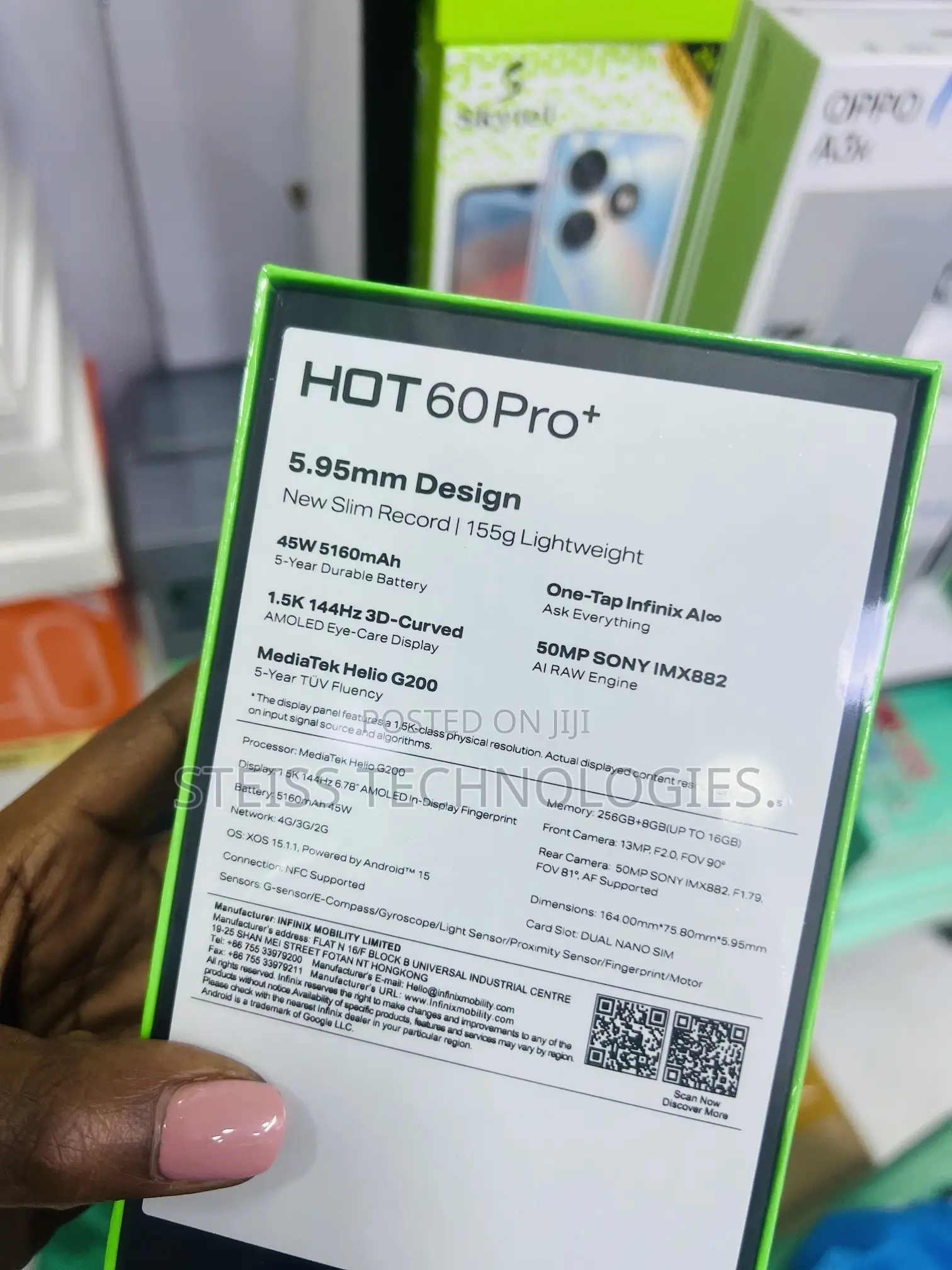 New Infinix Hot 60 Pro+ 256 GB Black