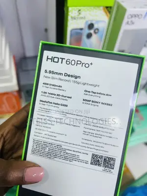 New Infinix Hot 60 Pro+ 256 GB Black