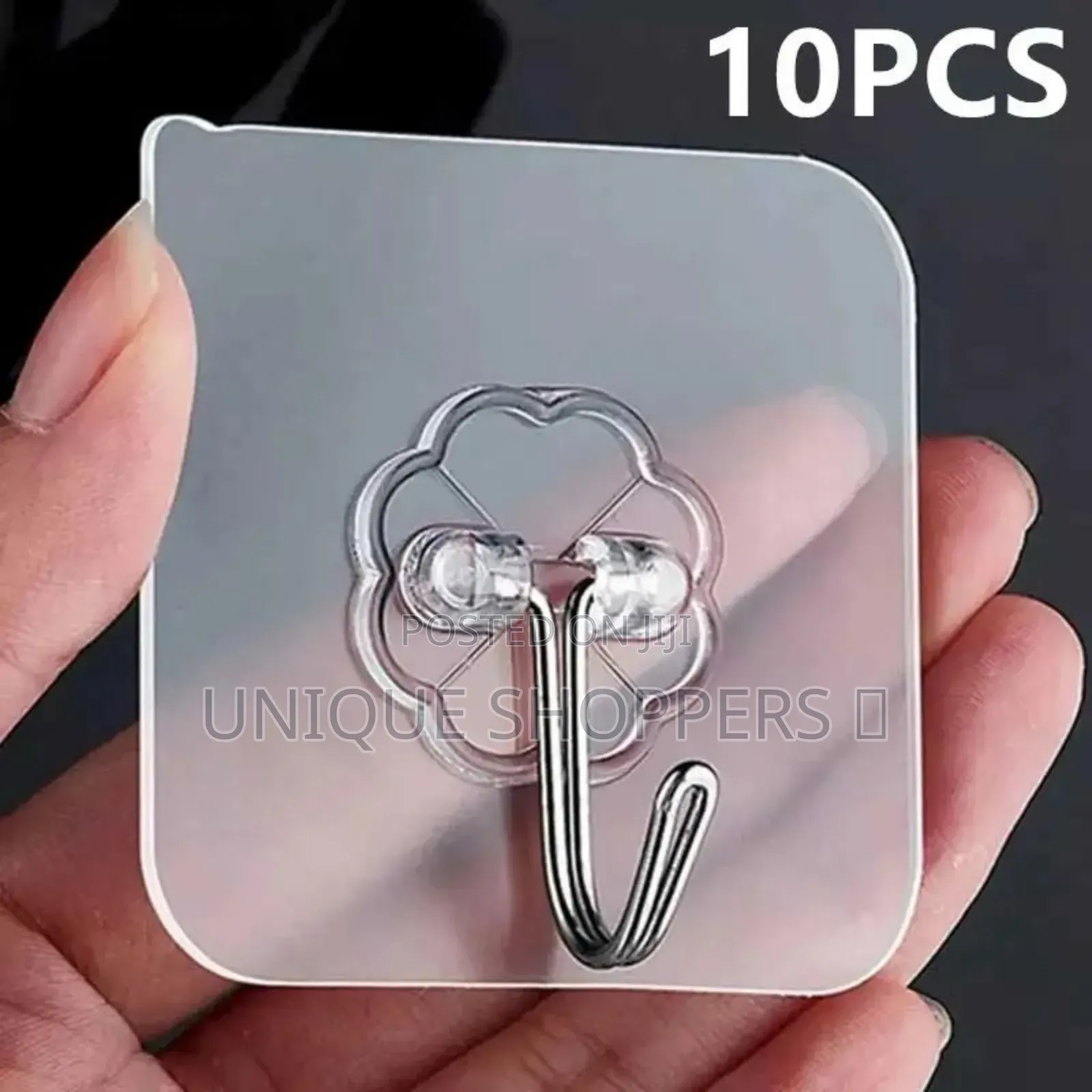 10pcs Transparent Stainless Steel Strong Self Adhesive