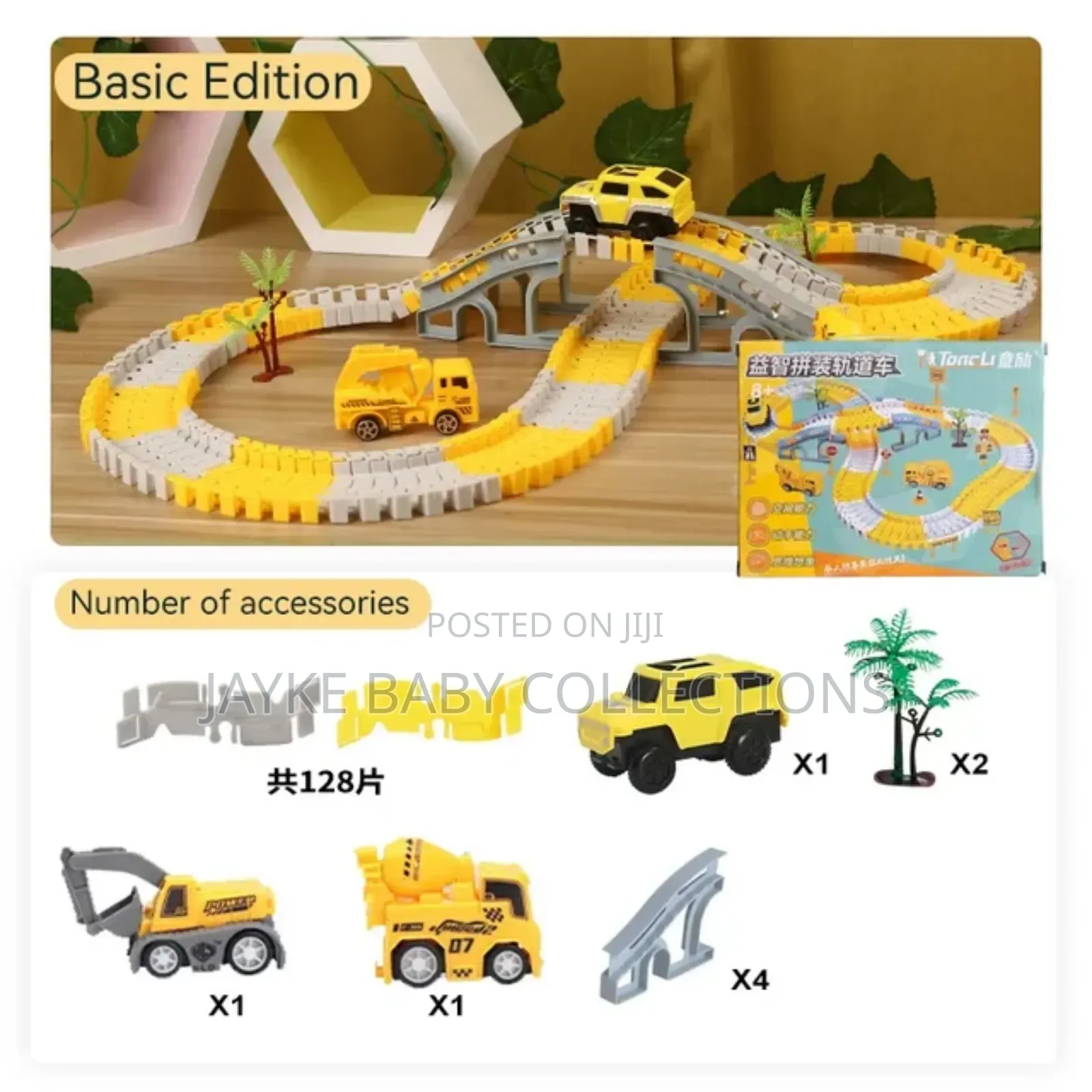 146pcs Diy Rail Track Toy Set – Stem Car Play for Kids
