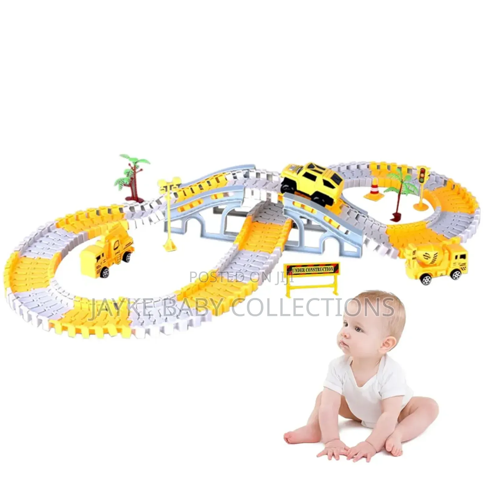 146pcs Diy Rail Track Toy Set – Stem Car Play for Kids