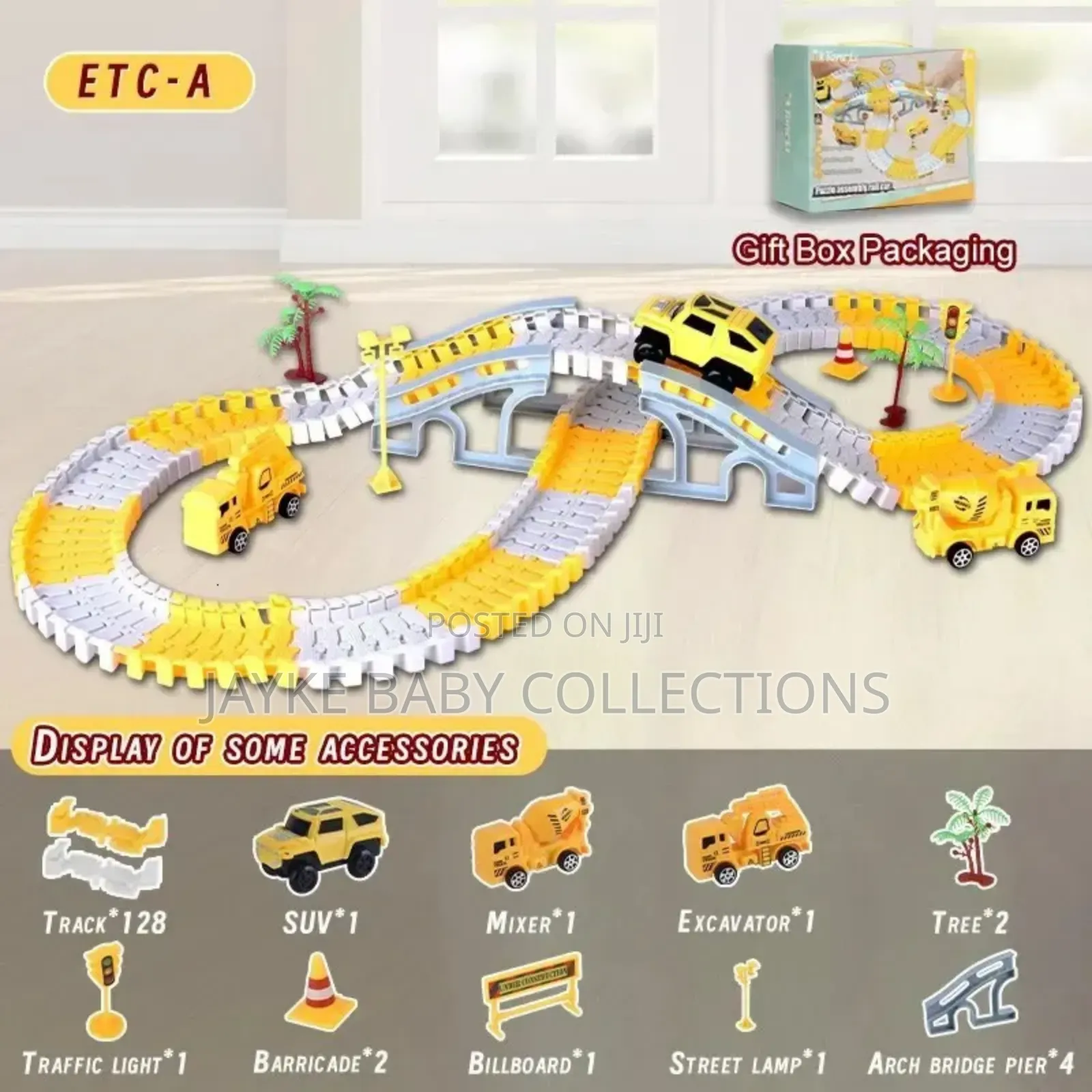 146pcs Diy Rail Track Toy Set – Stem Car Play for Kids