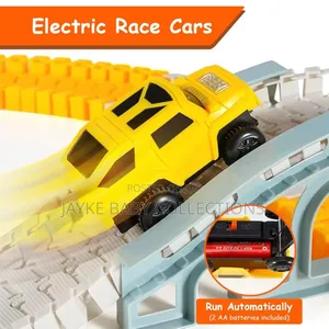 146pcs Diy Rail Track Toy Set – Stem Car Play for Kids