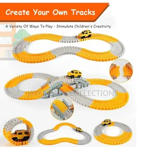 146pcs Diy Rail Track Toy Set – Stem Car Play for Kids