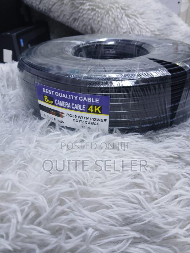 Coaxial Cable With Power and Rg 59 100m CCTV Cable