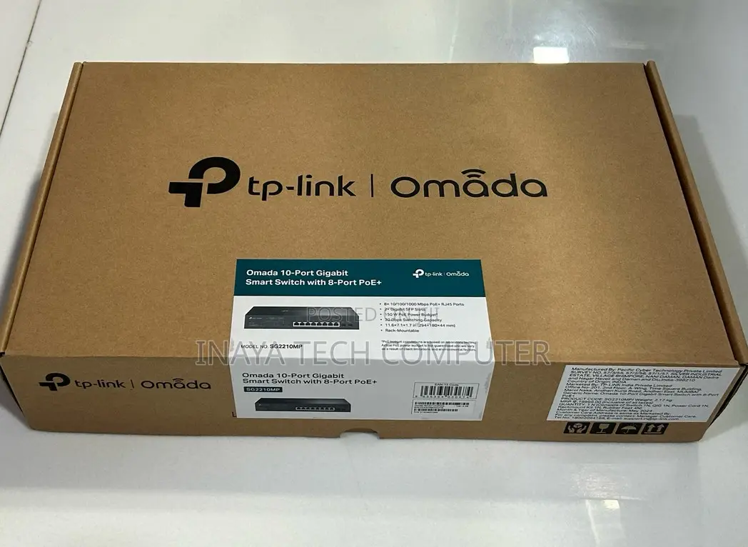 Tp Link Sg2210mp With 8 Poe+ Gigabit Smart Switch