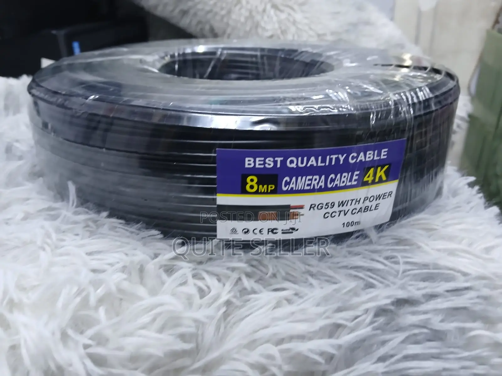 8mp 100 Meters Coaxial CCTV Rg59 Cable