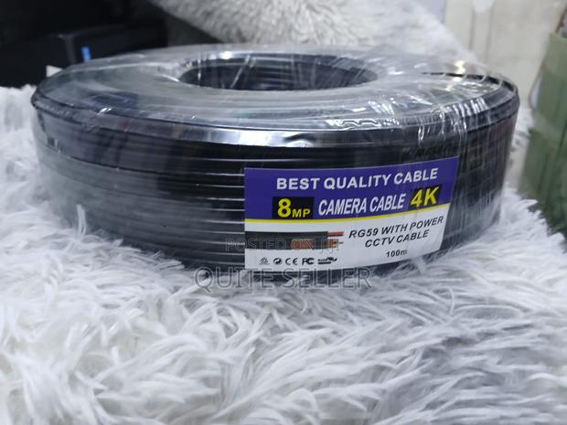 8mp 100 Meters Coaxial CCTV Rg59 Cable