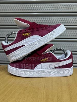 Puma Suede Xl Maroon/White - thumbnail 2