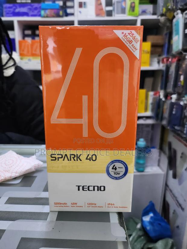 New Tecno Spark 40 256 GB Black