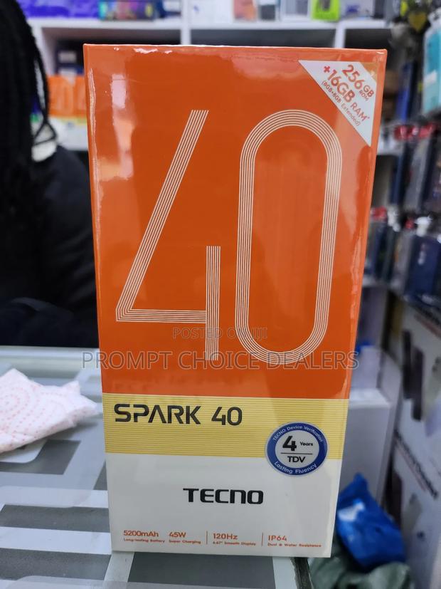 New Tecno Spark 40 256 GB Black - thumbnail 2