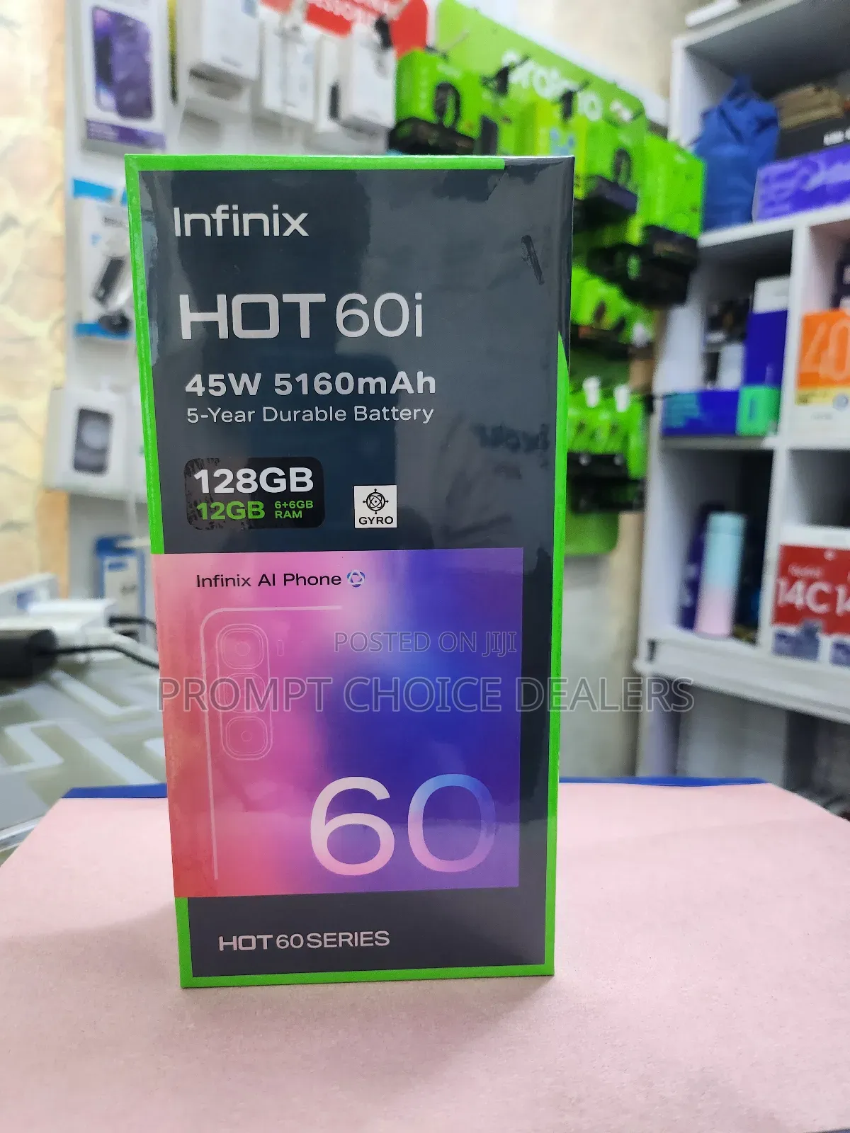 New Infinix Hot 60i 128 GB Black