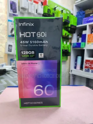 New Infinix Hot 60i 128 GB Black