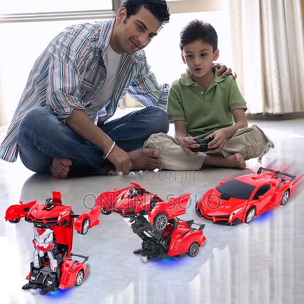 Kids Remote Control Battery Deformation Robot Toy Car