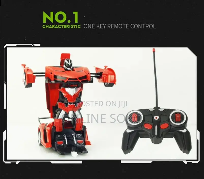 Kids Remote Control Battery Deformation Robot Toy Car