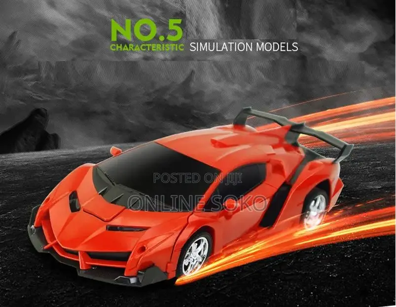 Kids Remote Control Battery Deformation Robot Toy Car