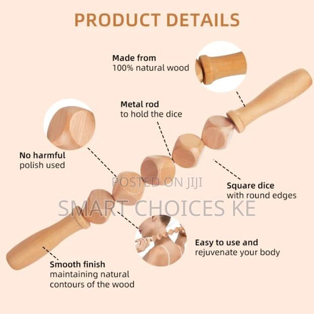 *Wooden Massage Roller 6 Cube Design Body Roller Massage